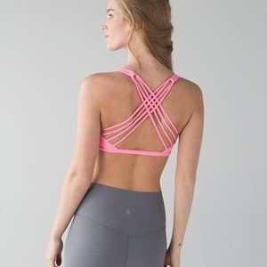 Lululemon Free to Be Wild Pink Sports Bra